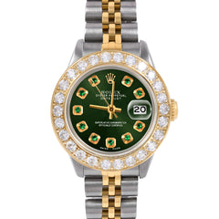 Rolex Datejust 26mm | 6917-TT-GRN-EMD-AM-2CT-JBL