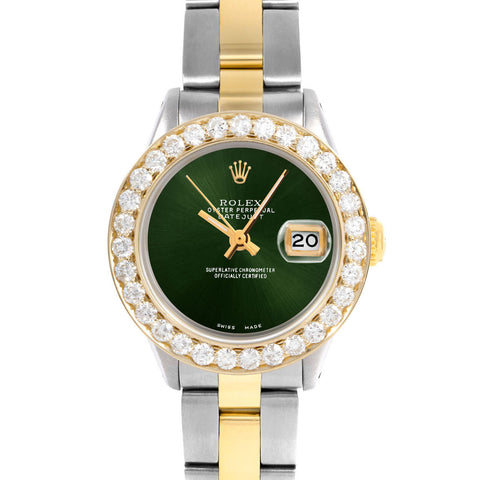 Rolex Datejust 26mm | 6917-TT-GRN-NOHM-2CT-OYS