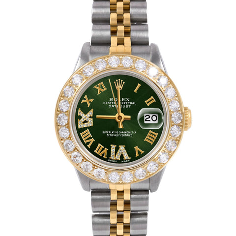 Rolex Datejust 26mm | 6917-TT-GRN-RDR69-2CT-JBL