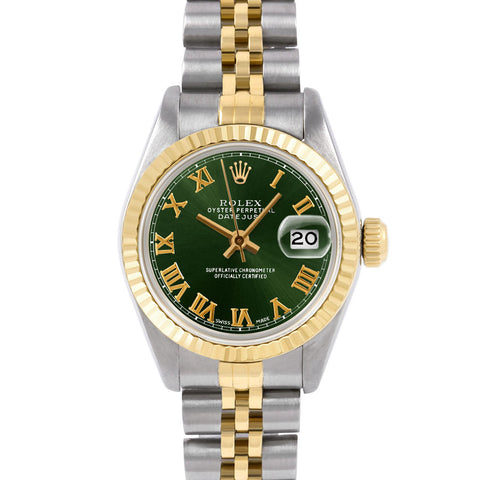 Rolex Datejust 26mm | 6917-TT-GRN-ROM-FLT-JBL