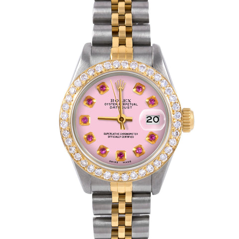 Rolex Datejust 26mm | 6917-TT-PNK-RBY-AM-BDS-JBL