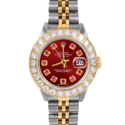 Rolex Datejust 26mm | 6917-TT-RED-RBY-AM-2CT-JBL