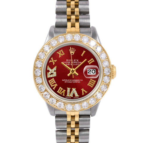 Rolex Datejust 26mm | 6917-TT-RED-RDR69-2CT-JBL