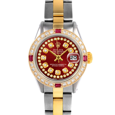 Rolex Datejust 26mm | 6917-TT-RED-STRD-4RBY-OYS