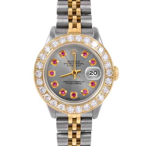 Rolex Datejust 26mm | 6917-TT-SLT-RBY-AM-2CT-JBL