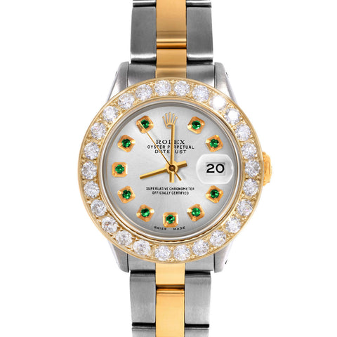 Rolex Datejust 26mm | 6917-TT-SLV-EMD-AM-2CT-OYS