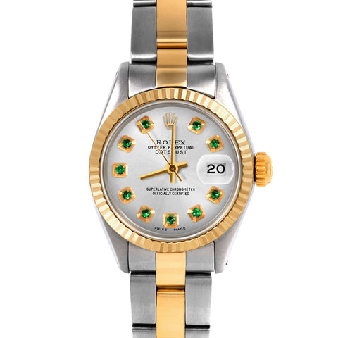 Rolex Datejust 26mm | 6917-TT-SLV-EMD-AM-FLT-OYS