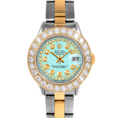 Rolex Datejust 26mm | 6917-TT-TRQ-STRD-2CT-OYS
