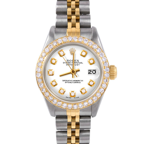 Rolex Datejust 26mm | 6917-TT-WHT-DIA-AM-BDS-JBL