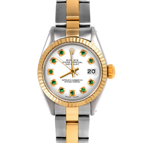 Rolex Datejust 26mm | 6917-TT-WHT-EMD-AM-FLT-OYS