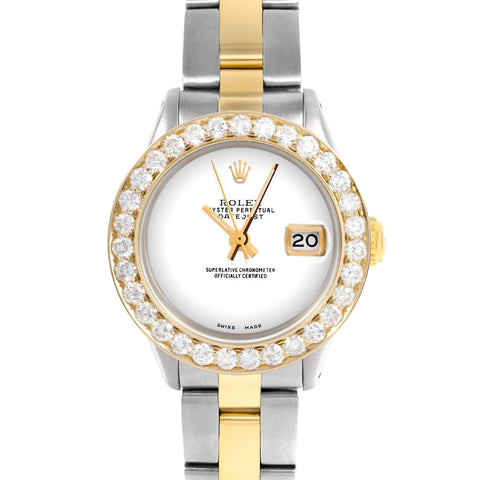 Rolex Datejust 26mm | 6917-TT-WHT-NOHM-2CT-OYS