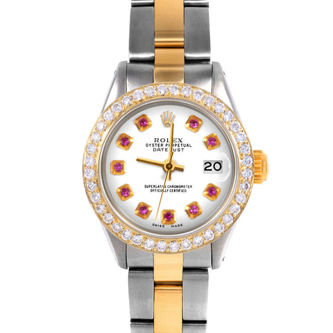 Rolex Datejust 26mm | 6917-TT-WHT-RBY-AM-BDS-OYS