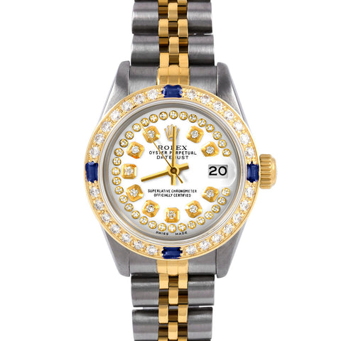 Rolex Datejust 26mm | 6917-TT-WHT-STRD-4SPH-JBL