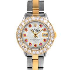 Rolex Datejust 26mm | 6917-TT-WMOP-RBY-AM-2CT-OYS