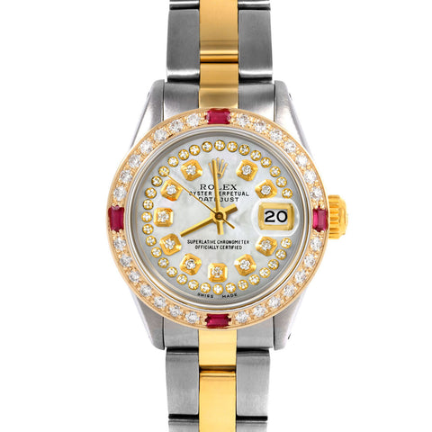 Rolex Datejust 26mm | 6917-TT-WMOP-STRD-4RBY-OYS