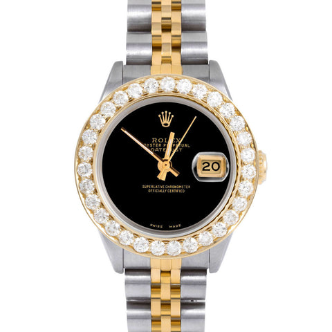 Rolex Datejust 26mm | 69173-BLK-NOHM-2CT-JBL