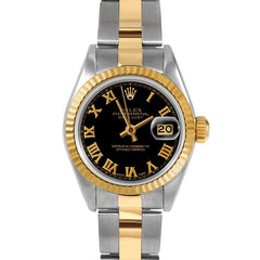 Rolex Datejust 26mm | 69173-BLK-ROM-FLT-OYS