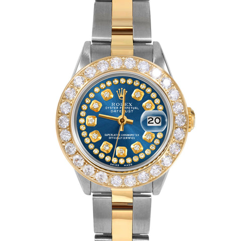 Rolex Datejust 26mm | 69173-BLU-STRD-2CT-OYS