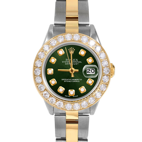 Rolex Datejust 26mm | 69173-GRN-DIA-AM-2CT-OYS