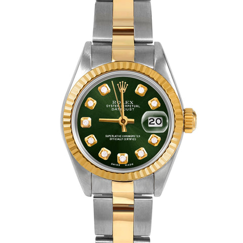 Rolex Datejust 26mm | 69173-GRN-DIA-AM-FLT-OYS