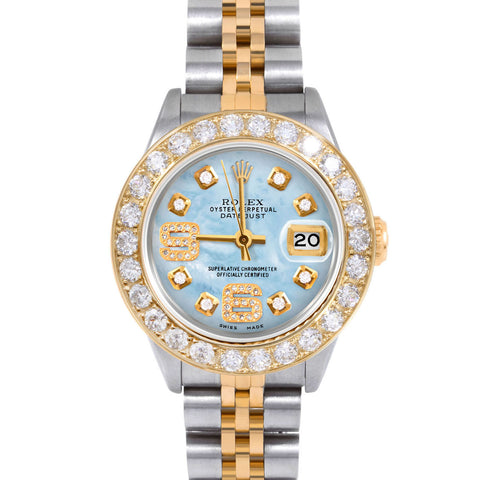Rolex Datejust 26mm | 69173-LBMOP-8DA69-2CT-JBL