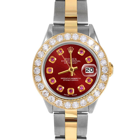 Rolex Datejust 26mm | 69173-RED-RBY-AM-2CT-OYS