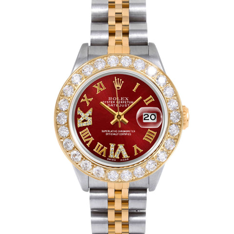 Rolex Datejust 26mm | 69173-RED-RDR69-2CT-JBL