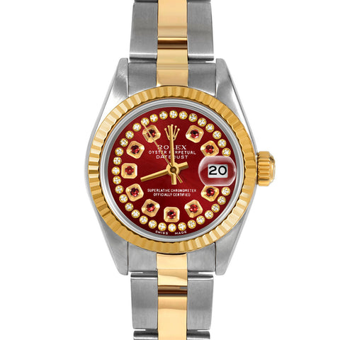 Rolex Datejust 26mm | 69173-RED-STRR-FLT-OYS