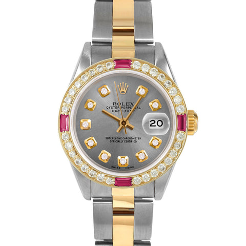 Rolex Datejust 26mm | 69173-SLT-DIA-AM-4RBY-OYS