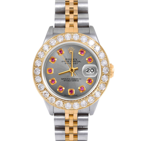 Rolex Datejust 26mm | 69173-SLT-RBY-AM-2CT-JBL