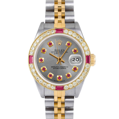 Rolex Datejust 26mm | 69173-SLT-RBY-AM-4RBY-JBL