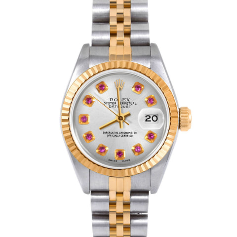 Rolex Datejust 26mm | 69173-SLV-RBY-AM-FLT-JBL