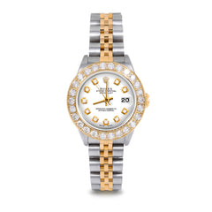 Rolex Datejust 26mm | 69173-WHT-DIA-AM-2CT-JBL