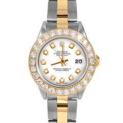 Rolex Datejust 26mm | 69173-WHT-DIA-AM-2CT-OYS
