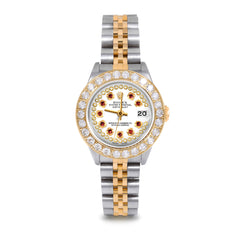 Rolex Datejust 26mm | 69173-WHT-STRR-2CT-JBL