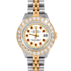 Rolex Datejust 26mm | 69173-WHT-STRR-2CT-JBL