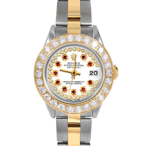 Rolex Datejust 26mm | 69173-WHT-STRR-2CT-OYS
