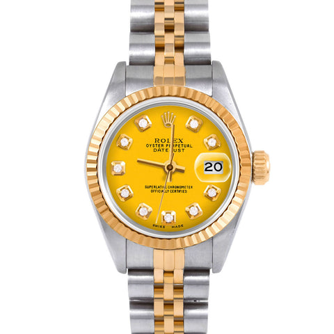 Rolex Datejust 26mm | 69173-YLW-DIA-AM-FLT-JBL