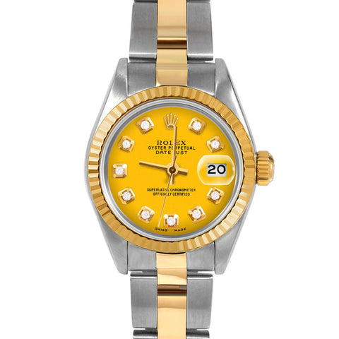 Rolex Datejust 26mm | 69173-YLW-DIA-AM-FLT-OYS