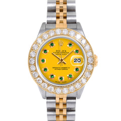 Rolex Datejust 26mm | 69173-YLW-EMD-AM-2CT-JBL