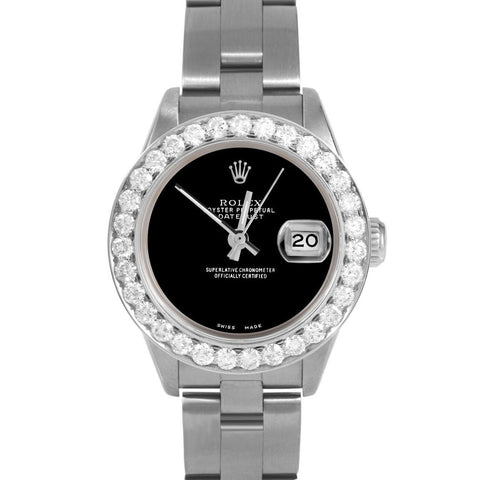 Rolex Datejust 26mm | 69174-BLK-NOHM-2CT-OYS
