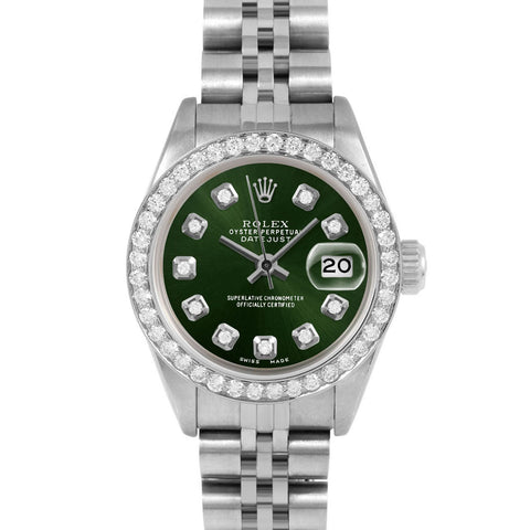 Rolex Datejust 26mm | 69174-GRN-DIA-AM-BDS-JBL