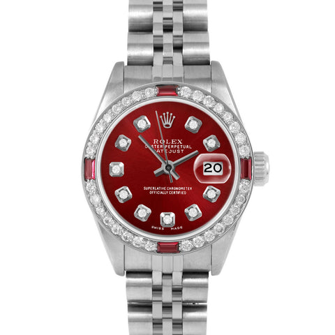 Rolex Datejust 26mm | 69174-RED-DIA-AM-4RBY-JBL