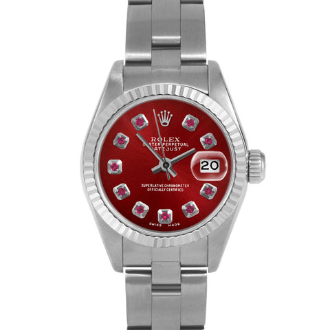 Rolex Datejust 26mm | 69174-RED-RBY-AM-FLT-OYS