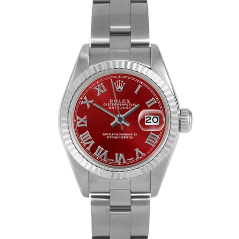 Rolex Datejust 26mm | 69174-RED-ROM-FLT-OYS