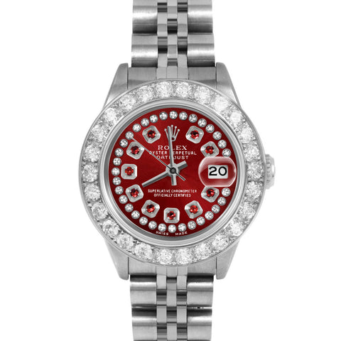 Rolex Datejust 26mm | 69174-RED-STRR-2CT-JBL