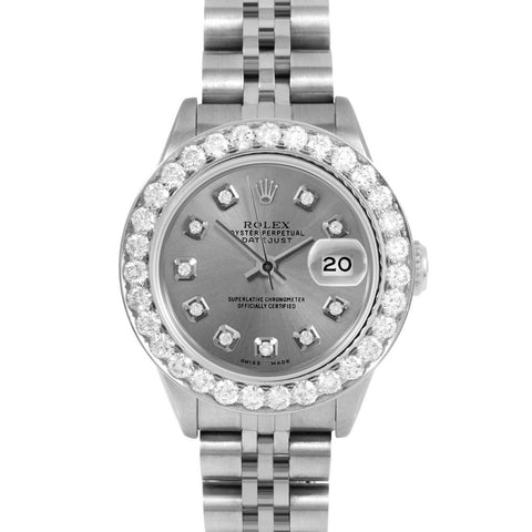 Rolex Datejust 26mm | 69174-SLT-DIA-AM-2CT-JBL