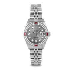 Rolex Datejust 26mm | 69174-SLT-DIA-AM-4RBY-JBL