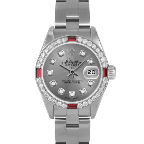 Rolex Datejust 26mm | 69174-SLT-DIA-AM-4RBY-OYS