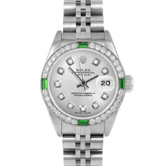 Rolex Datejust 26mm | 69174-SLV-DIA-AM-4EMD-JBL
